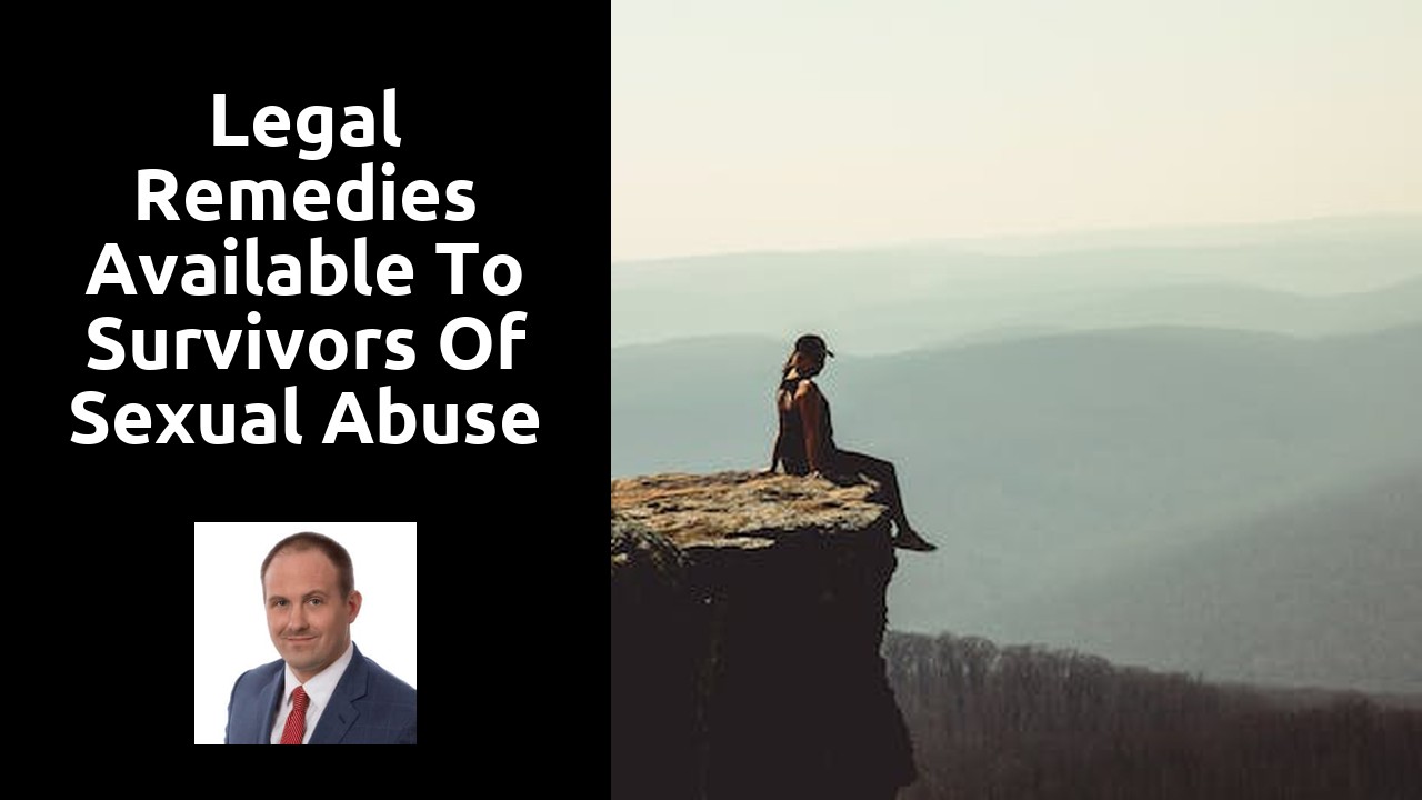 Legal remedies available to survivors of sexual abuse in Jonesboro, AR