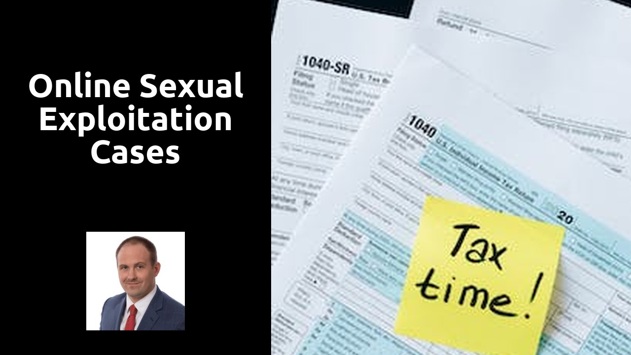 Online sexual exploitation cases